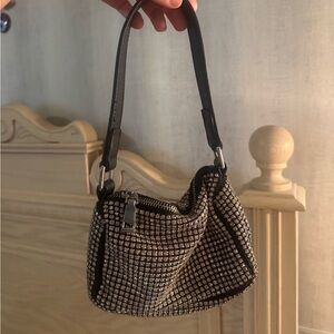 Elegant Black and Silver Women's Handbag